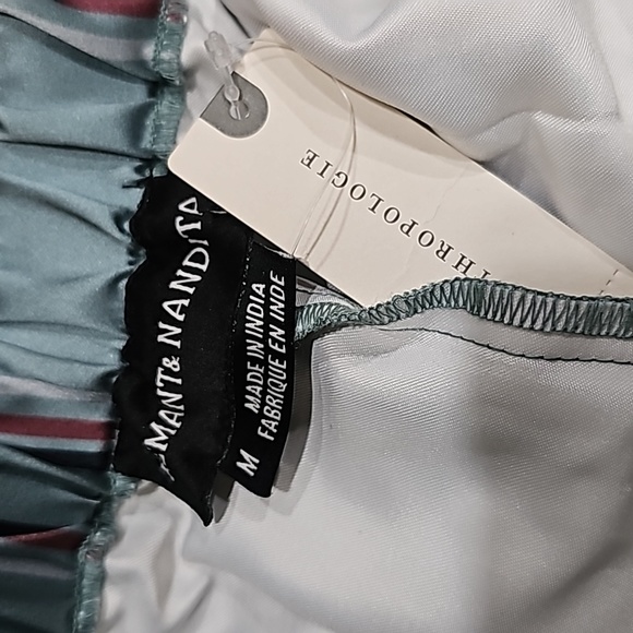 NWT Hermant & Nandita Mint Striped Wide Leg Pant Sz M - Picture 8 of 16